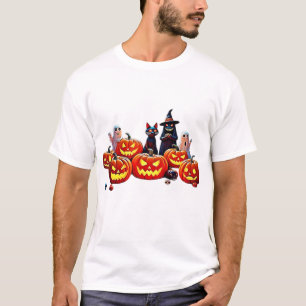 T-shirt Chemise classique de design de nuit d'Halloween ha