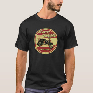 T-shirt Chemise classique de rondeau de scooter