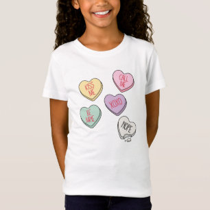 T-Shirt Chemise Coeur Saint Valentin pour enfants