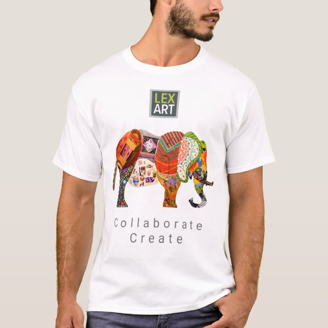 T-shirt Chemise collaborative LexArt - Couleur claire (Devant)