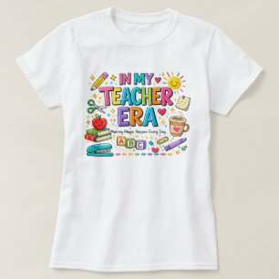 T-shirt Chemise colorée pour enseignants de l'ère de l'ens