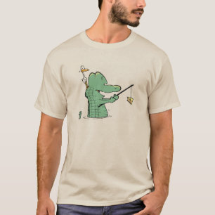 T-shirt Chemise comique de bateau d'air d'alligator