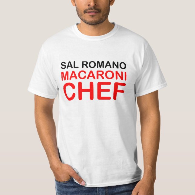 T-shirt Chemise commémorative de chef de macaronis de (Devant)