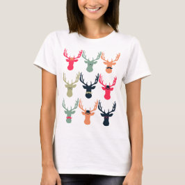 T-shirt Chemise convenable détendue par cerfs communs de