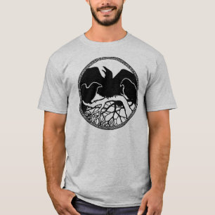 T-shirt Chemise corbeau unisexe pour femmes et hommes