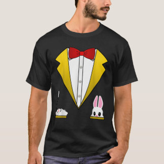T-shirt Chemise Costume Magicien Funny Tuxedo Chemise Pour