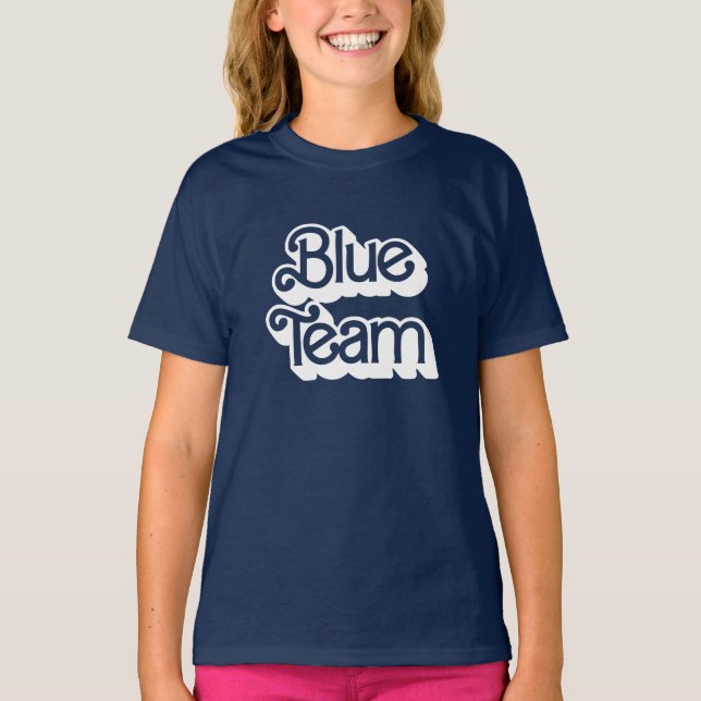 T-shirt Chemise couleur bleu guerre (Devant)