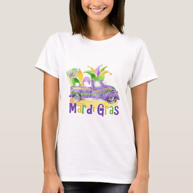 T-shirt Chemise couleur Mardi Gras (Devant)