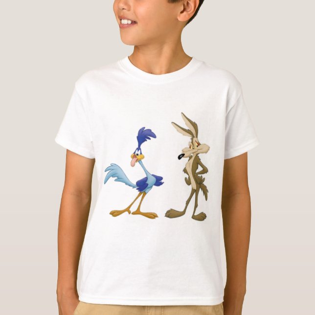 T-shirt chemise coyote et coureur (Devant)