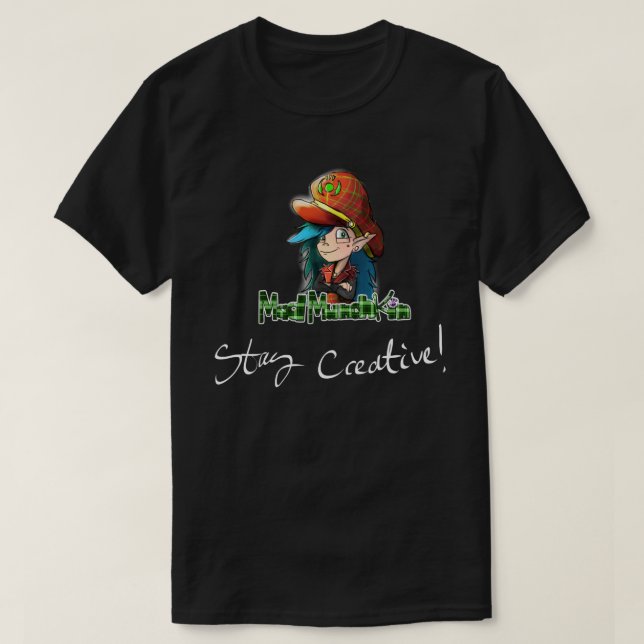 T-shirt Chemise créative de séjour fou noir de Munchkin (Design devant)