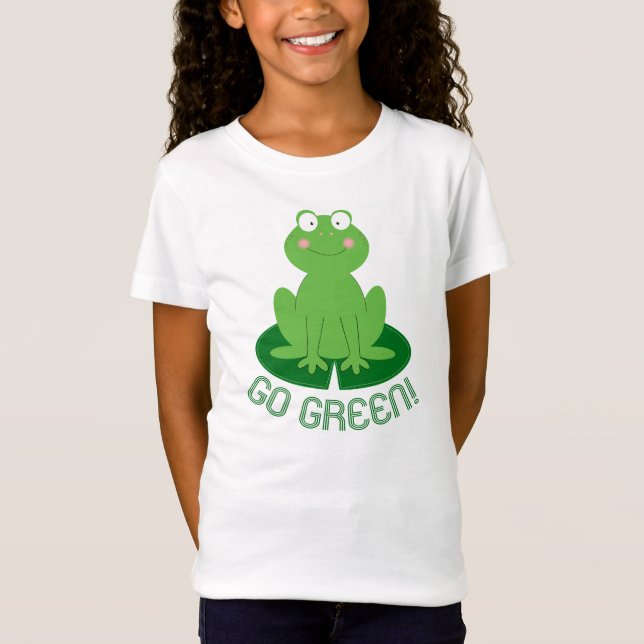 T-Shirt Chemise Cute Frog "Devenez écolo" (Devant)