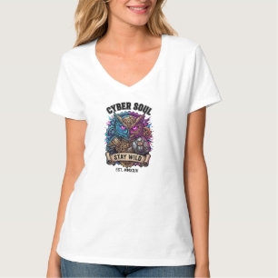 T-shirt Chemise Cyber Soul Reste Sauvage Cyber Owl