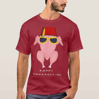 T-shirt Chemise d'action de grâces pour amis Drôle Tête de