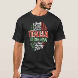 T-shirt Chemise d'ADN en empreintes digitales Italia avec
