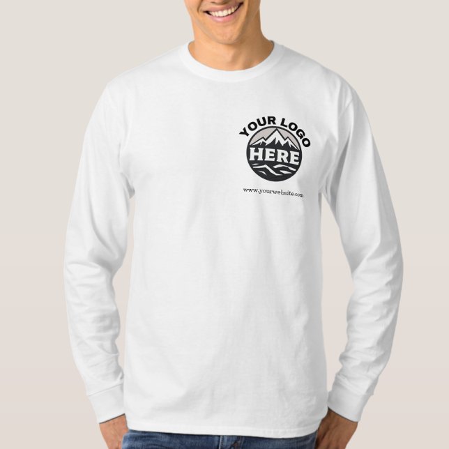 T-shirt Chemise d'affaires à manches longues personnalisée (Créateur téléchargé)