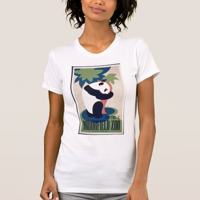 T-shirt Chemise d'affiche d'ours panda (Devant)
