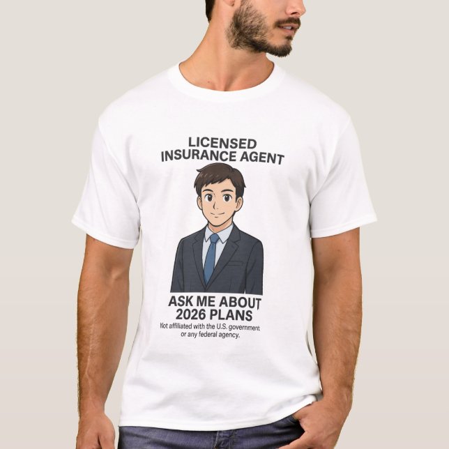 T-shirt Chemise d'agent d'assurance agréé (Devant)