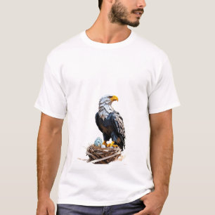 T-shirt Chemise d'aigle américain Origami