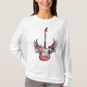 T-shirt chemise d'aile de guitare