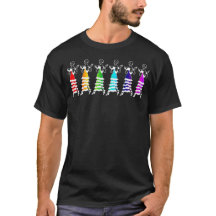 Chemise d'ailerons d'arc-en-ciel d'hexagone