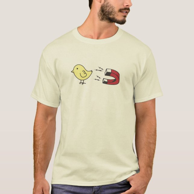 T-shirt Chemise d'aimant de poussin (Devant)