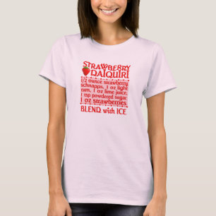 T-shirt Chemise Daiquiri aux fraises - choisir style, coul