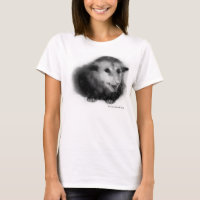 Chemise d'ami avec l'opossum brouillé