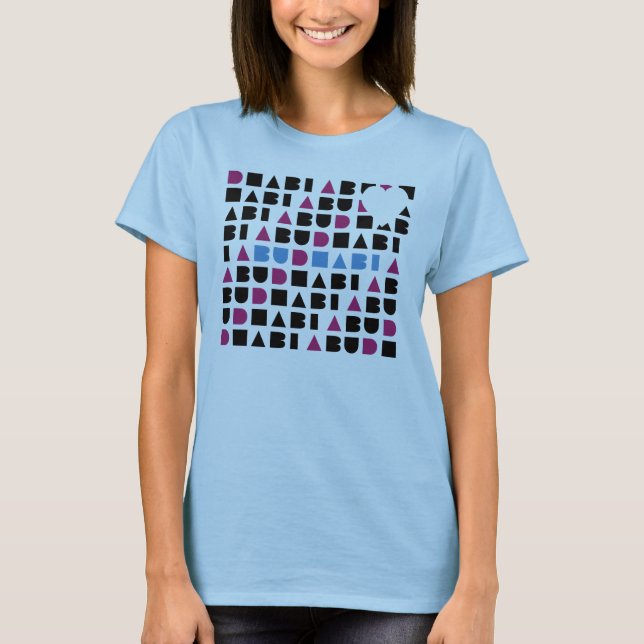 T-shirt Chemise d'amour d'Abu Dhabi (Devant)