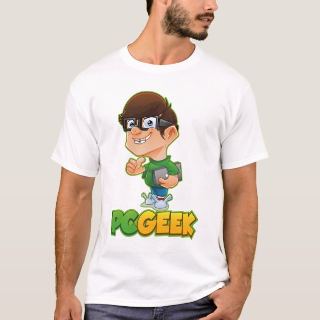 T-shirt Chemise d'amusement de geek de PC (Devant)