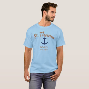 T-shirt Chemise d'Ancre des îles Vierges américaines St. T