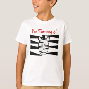 T-shirt Chemise d'anniversaire de Childs d'animaux de zoo