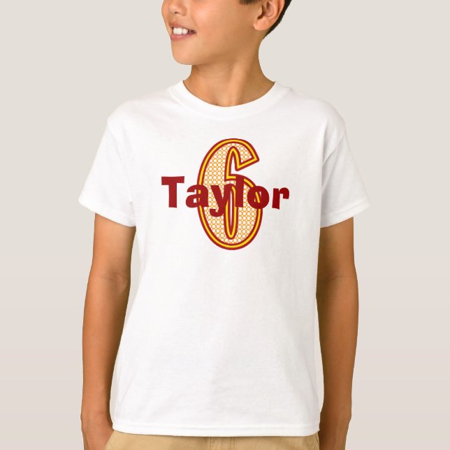 T-shirt Chemise d'anniversaire de cirque sixième (Devant)