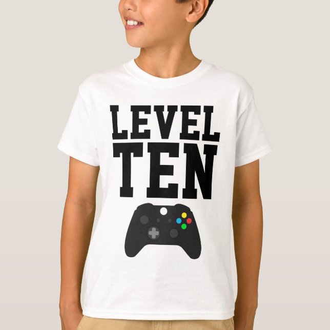 T-shirt Chemise d'anniversaire de jeu vidéo (Devant)