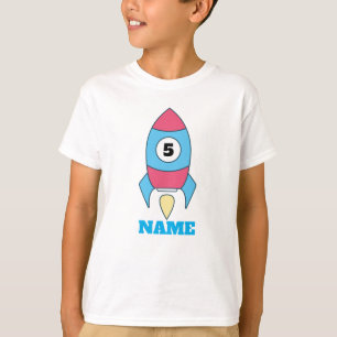 T-shirt Chemise d'anniversaire de la fusée spatiale - esp