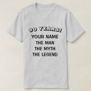 T-shirt Chemise d'anniversaire de légende de mythe d'homm