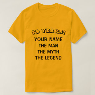 T-shirt Chemise d'anniversaire de légende de mythe d'homm