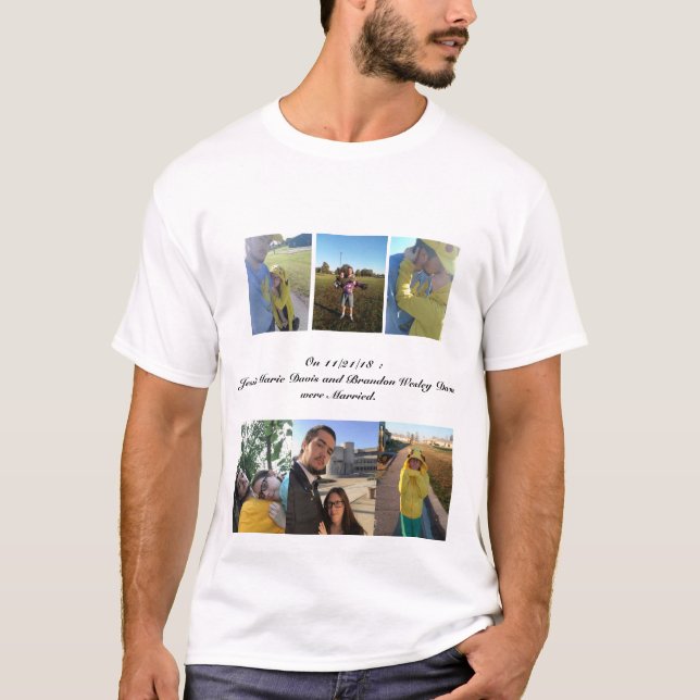 T-shirt Chemise d'anniversaire de mariage de Brandon (Devant)