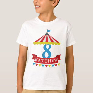 T-shirt Chemise d'anniversaire de thème de cirque -