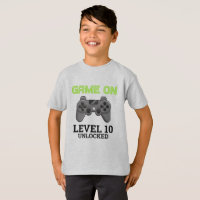 Chemise d'anniversaire manette de jeu vidéo niveau