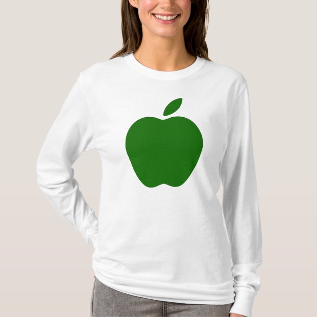 T-shirt Chemise d'Apple de bonheur de santé ! (Devant)