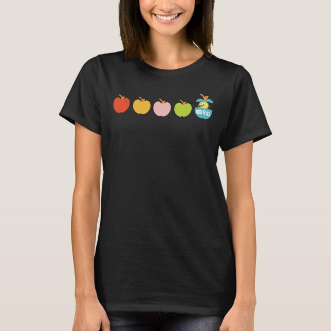 T-shirt Chemise d'Apple Dino du professeur 5 de VIPKID (Devant)