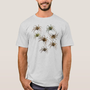 T-shirt Chemise d'araignée !  (Sept araignées réalistes
