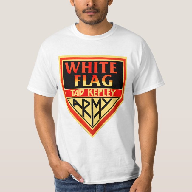 T-SHIRT CHEMISE D'ARMÉE DU DRAPEAU BLANC TAD KEPLEY (Devant)