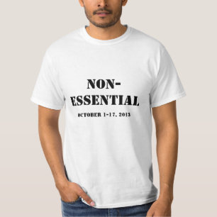 T-shirt Chemise d'arrêt de gouvernement fédéral : Non