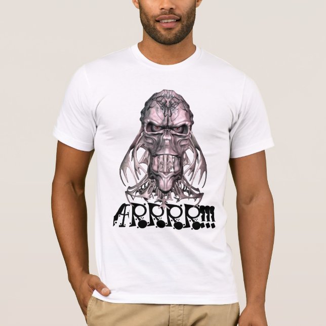 T-shirt Chemise d'Arrrr de crâne (Devant)