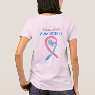 T-shirt Chemise d'art Coeur du ruban de sensibilisation au