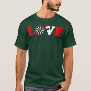 T-shirt Chemise Dart Dart Dart Funny Dart pour jeux de flé