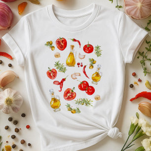 T-shirt Chemise d'art gastronomique italienne   Romarin à 
