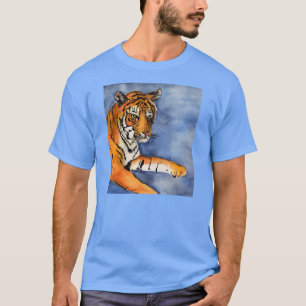 T-shirt Chemise d'art personnalisée Tigre du Bengale (oran