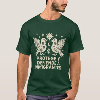 T-shirt Chemise d'art populaire pour les droits des immigr
